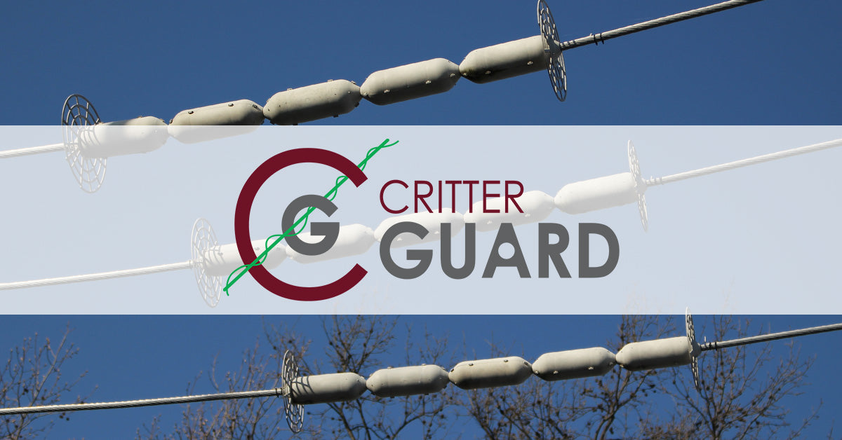 Triplex Power Line Guard for Squirrel and Rodent Protection
