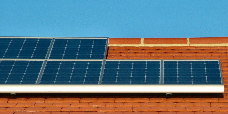 solar panels on roof of home