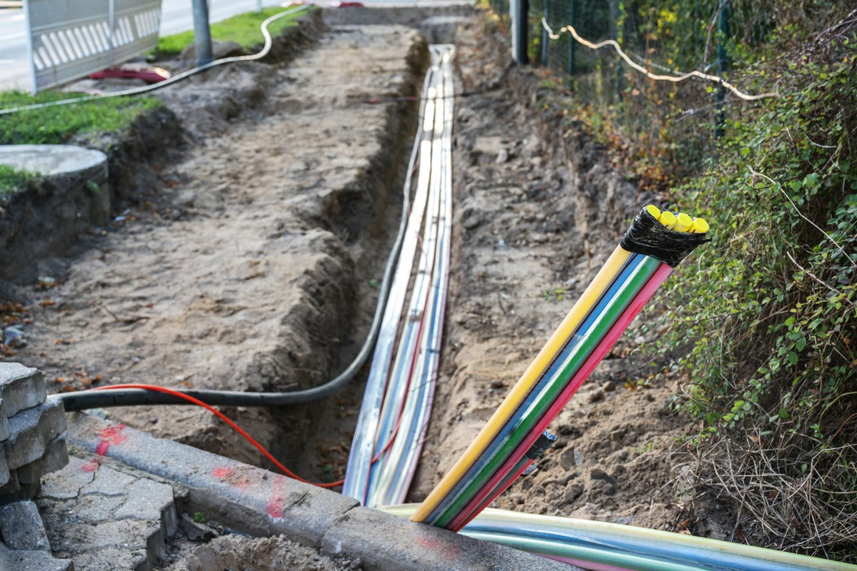 cables being buried underground