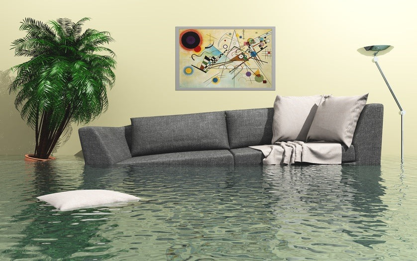 basement flooded due to power outage causing sump pump failure