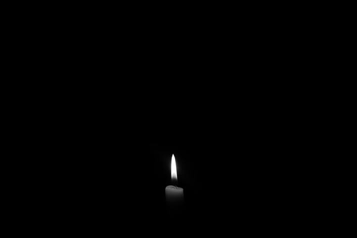 candlelight during power outage