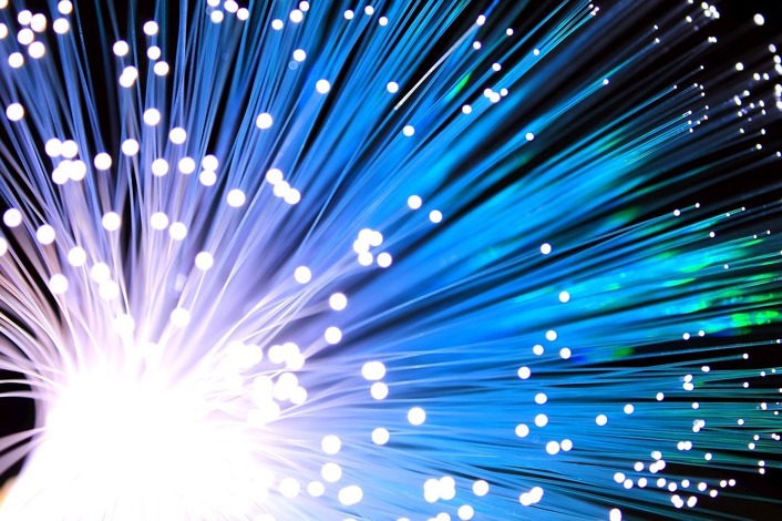 multiple fiber optic cables for communication lines