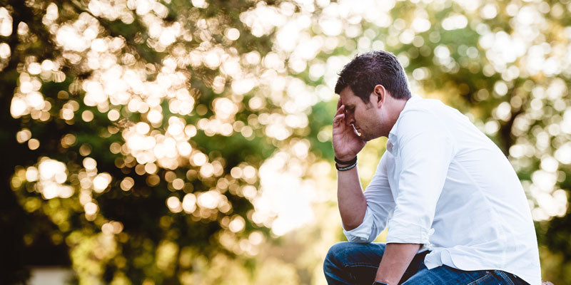 man with headache