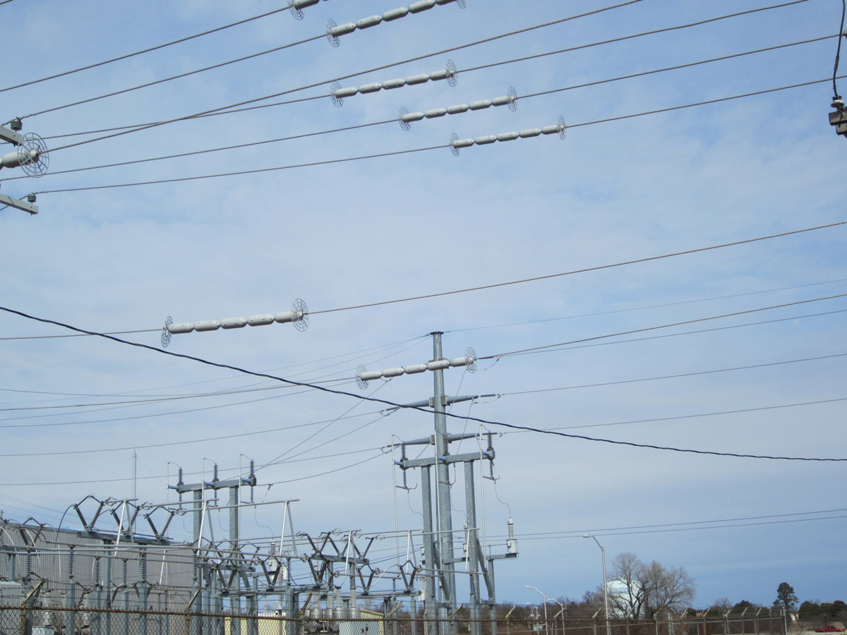 line guard at electrical substation